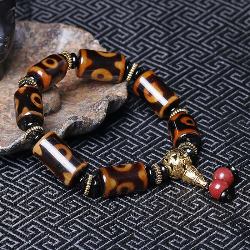 KarmaRipple's Tibetan Nine-Eye Dzi Bead Fortune Talisman Bracelet p4