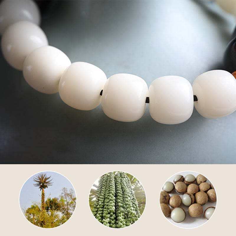 KarmaRipple's Authentic Bodhi Seed Small Leaf Red Sandalwood Ebony Wood Cute Fortunate Cat Wisdom Bracelet p19