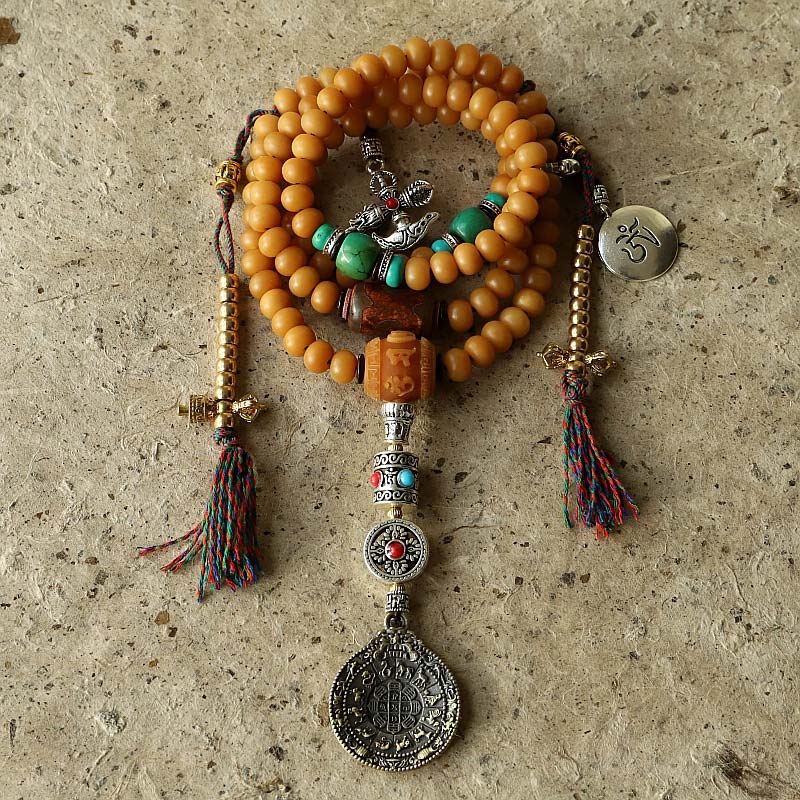 KarmaRipple's Tibet 108 Mala Beadwork Bodhi Seed Bagua Vajra Wealth Bracelet p22