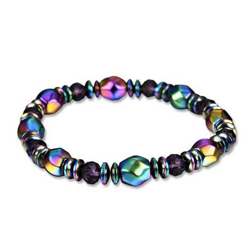KarmaRipple's Rainbow Hematite Wellness Bracelet p5