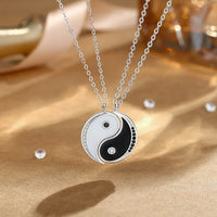 KarmaRipple's 925 Sterling Silver Yin Yang Symbol Harmnoy Pendant Necklace