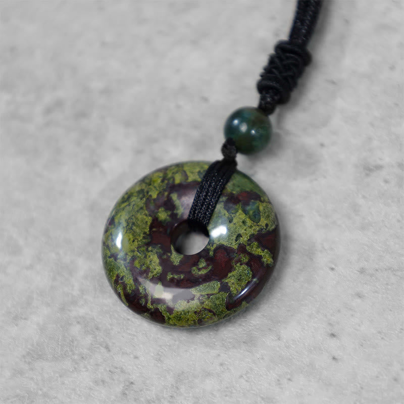 KarmaRipple's Fortunate Coin Necklace Balancing Gemstone Gemstone Pendant p28