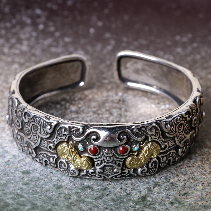 KarmaRipple's FengShui Engraving PiXiu Blessing Bracelet Bangle p5