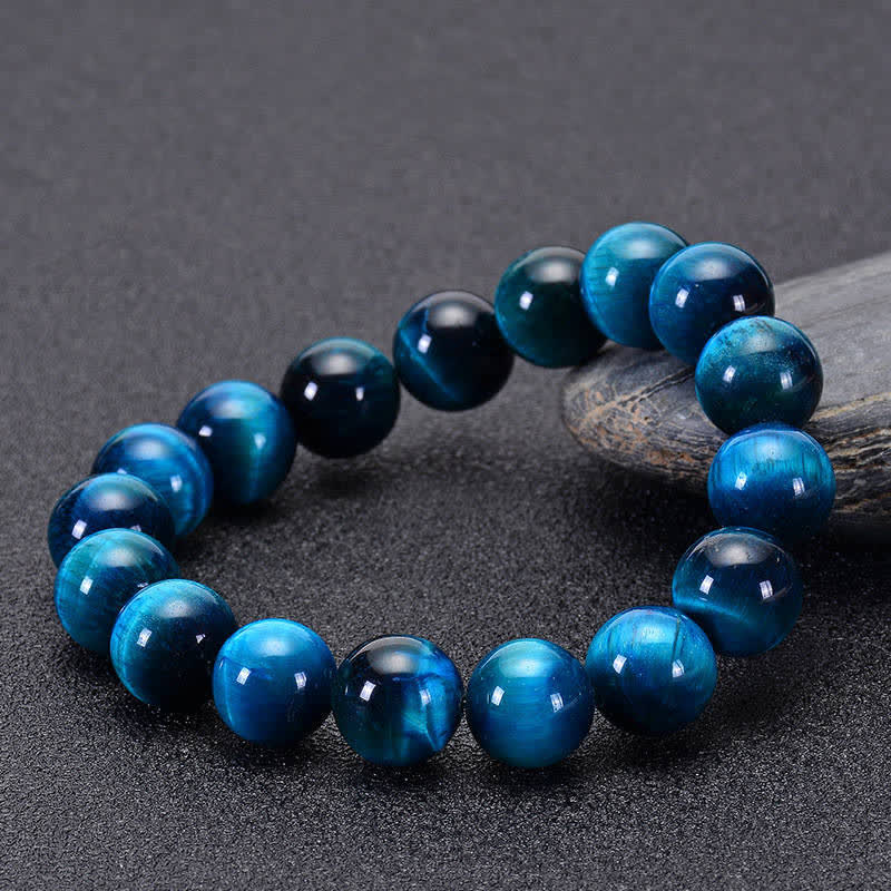 KarmaRipple's Blue Tiger Eye Protection Bracelet p9