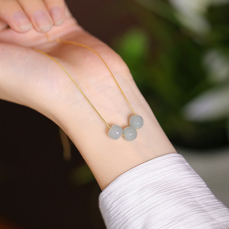 KarmaRipple's 925 Sterling Silver Authentic Hetian Jade Cyan Jade Fortune Laughing Buddha Butterfly Pendant Necklace p5