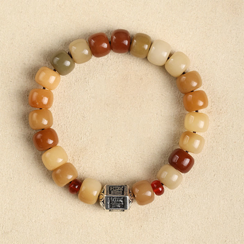 KarmaRipple's Authentic Bodhi Seed The Lord of the Corpse Forest Om Mani Padme Hum Wisdom Bracelet p5