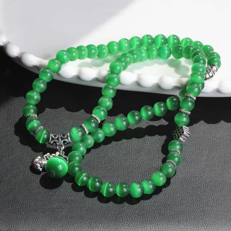 KarmaRipple's Cat Eye PiXiu Support Triple Wrap Bracelet p14