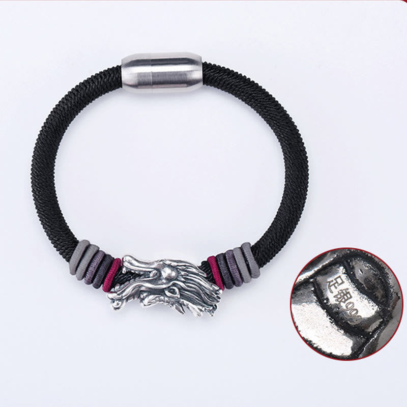 KarmaRipple's 999 Sterling Silver Dragon Fortune Handcrafted Woven Child Adult Bracelet p7