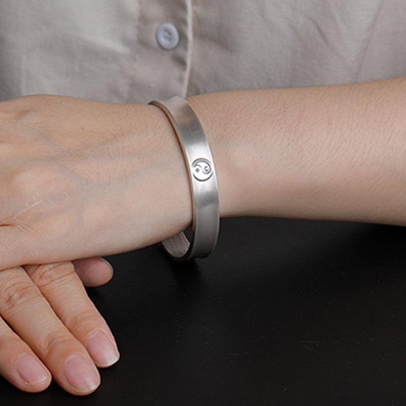 KarmaRipple's 999 Sterling Silver Yin Yang Auspicious Clouds Balance Balance Bracelet p11