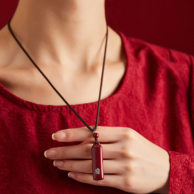 KarmaRipple's Chinese Zodiac Natal Buddha Cinnabar Amulet Protection String Pendant Necklace p17