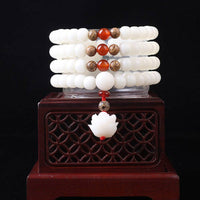 KarmaRipple's Tibetan Mala Ivory Bodhi Seed Peace Bracelet