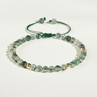 KarmaRipple's Moss Agate Fortunate Balance Bracelet