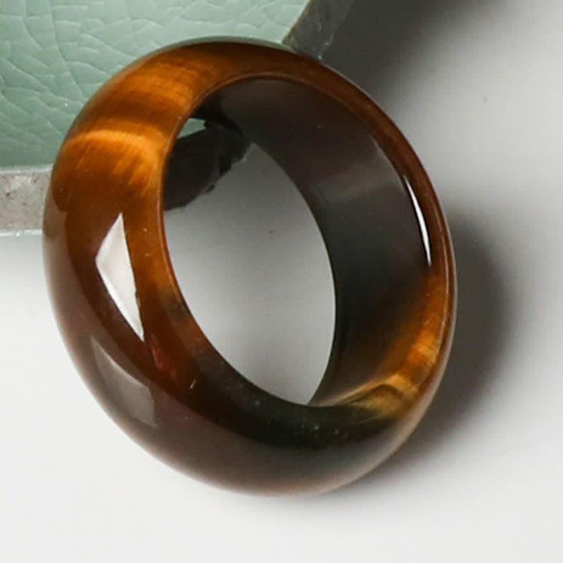 KarmaRipple's Tiger Eye Stone Strength Protection Ring p5