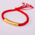 999 Sterling Silver Plated Gold / Red(Bracelet Size 16+4.5cm)