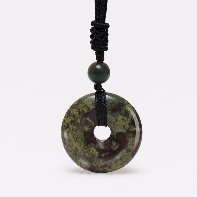 KarmaRipple's Fortunate Coin Necklace Balancing Gemstone Gemstone Pendant p6