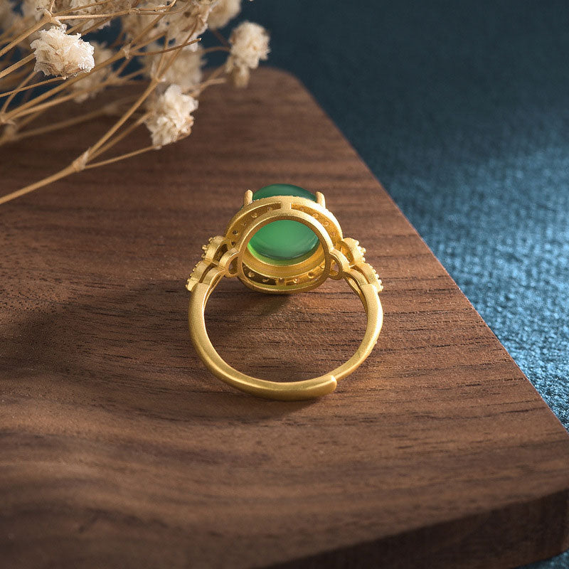 KarmaRipple's Green Jade Fortune Ring p4