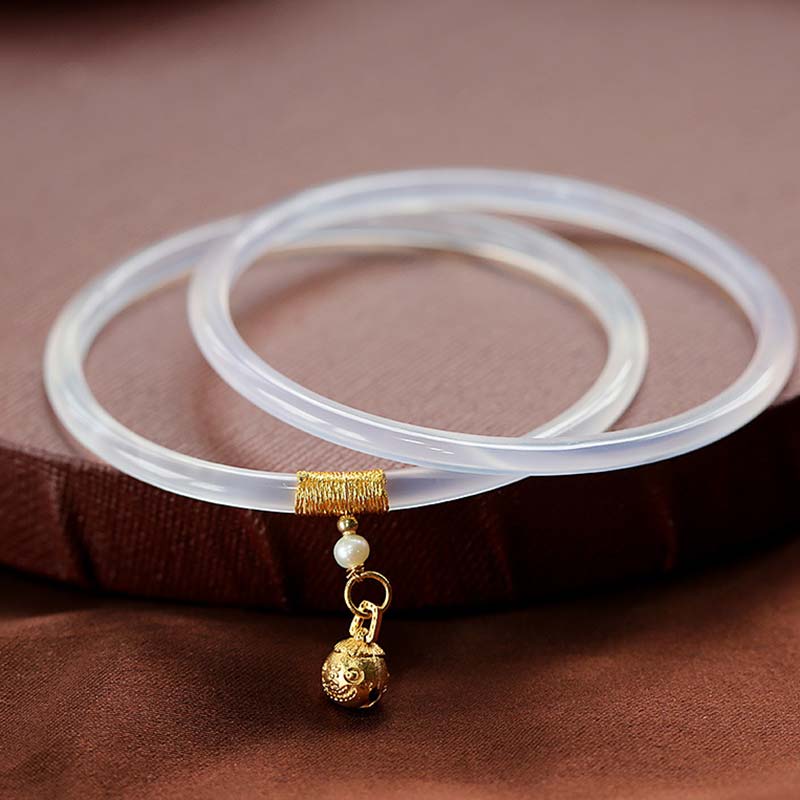 KarmaRipple's Authentic Cyan Ivory Jade Success Bracelet p2