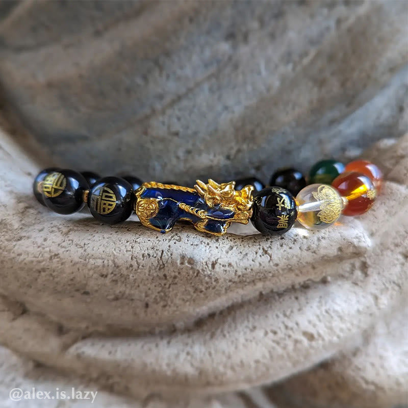 KarmaRipple's Color-Changing Pixiu Obsidian Fortune Bracelet p4