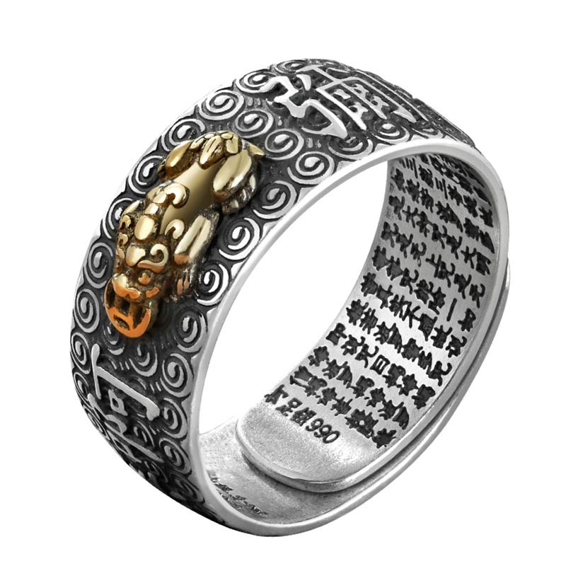 KarmaRipple's Chinese Zodiac Natal Buddha Wealth Fortune Adjustable Ring p21