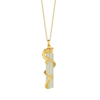 KarmaRipple's Jade Dragon Phoenix Bronze Protection Pendant Necklace