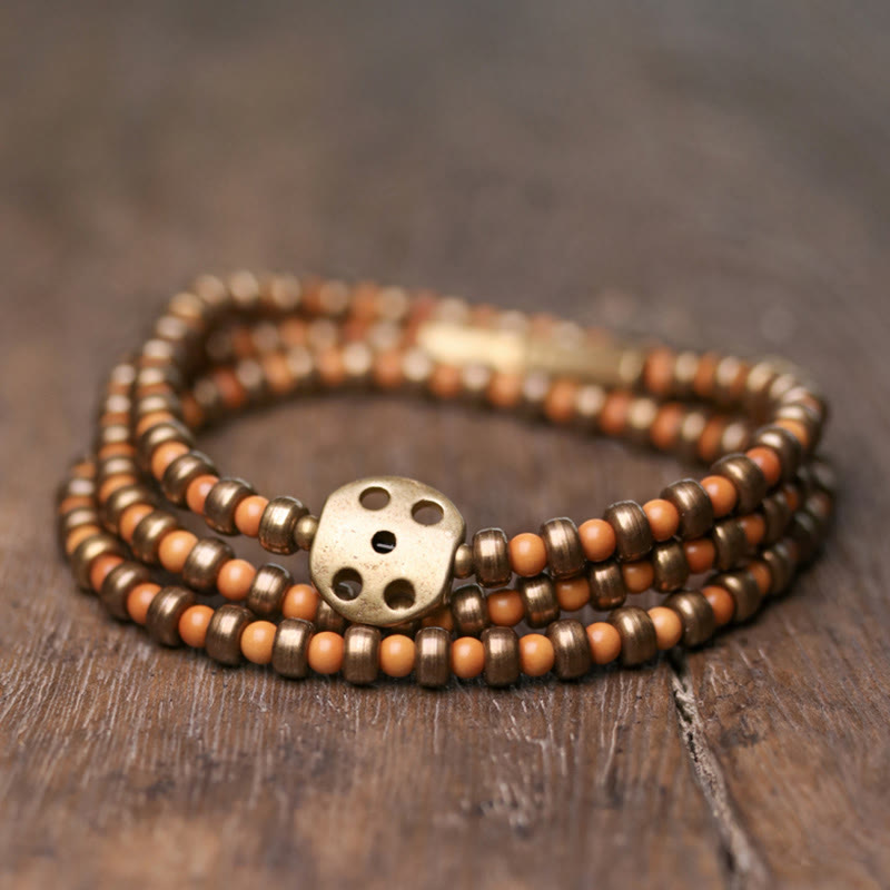 KarmaRipple's Retro Olive Pit Bronze Wealth Bracelet p14