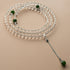 6mm*108 White Crystal&Jade