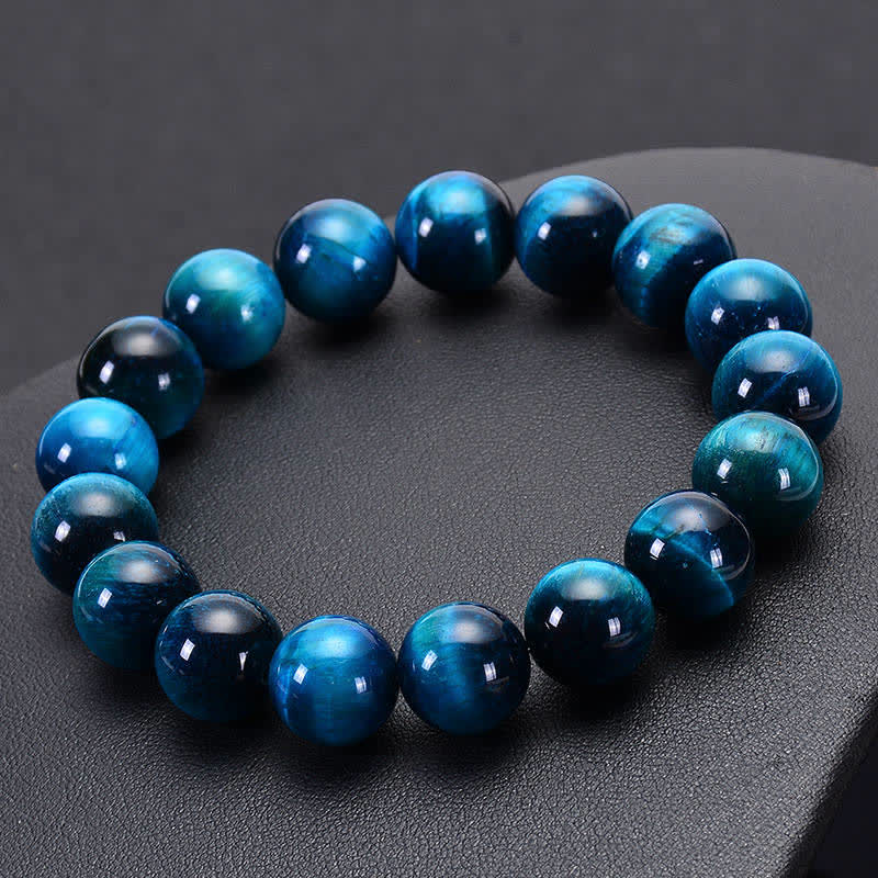 KarmaRipple's Blue Tiger Eye Protection Bracelet p1