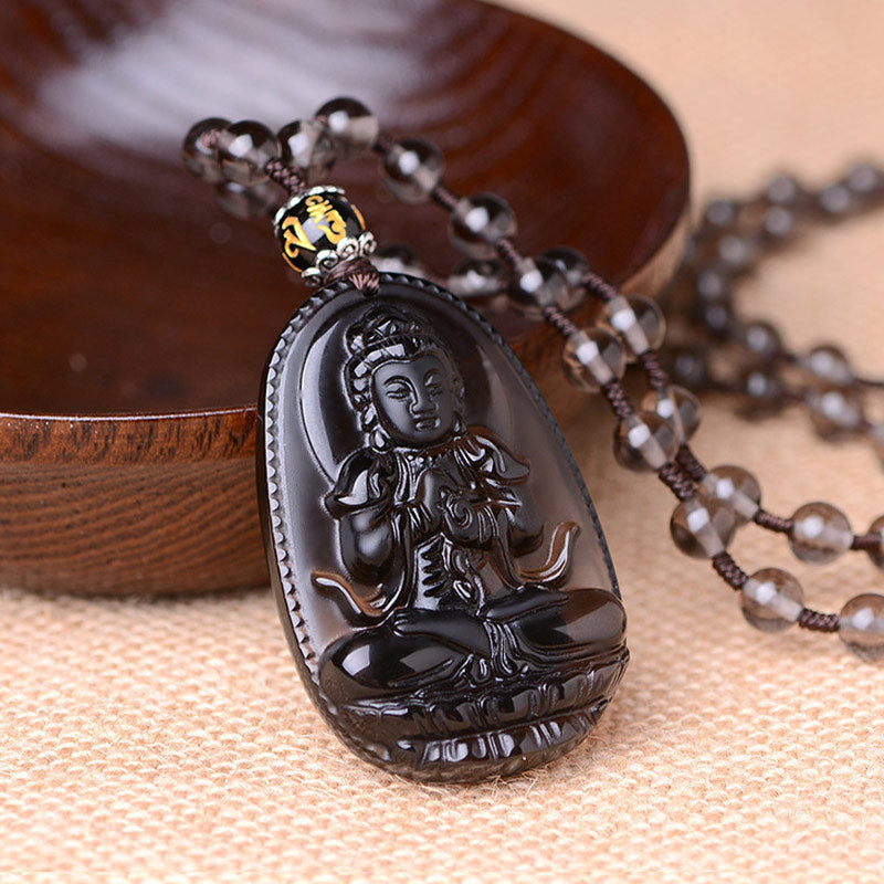 KarmaRipple's Chinese Zodiac Obsidian Protection Pendant p28