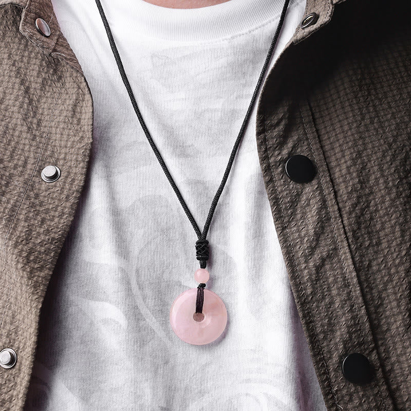 KarmaRipple's Fortunate Coin Necklace Balancing Gemstone Gemstone Pendant p18