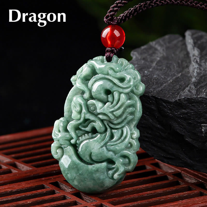 KarmaRipple's Authentic Jade 12 Chinese Zodiac Prosperity Pendant Necklace p30