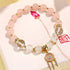 Pink Crystal White Crystal White Agate(Wrist Circumference 14-16cm)