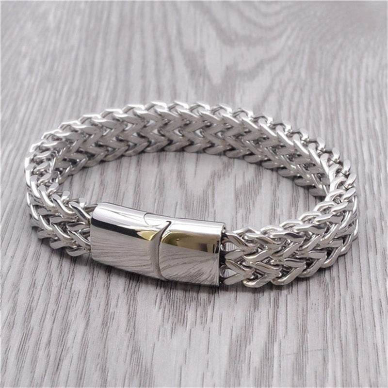 KarmaRipple's Fish Scale Magnetic Buckle Titanium Steel Balance Bracelet Bangle p7