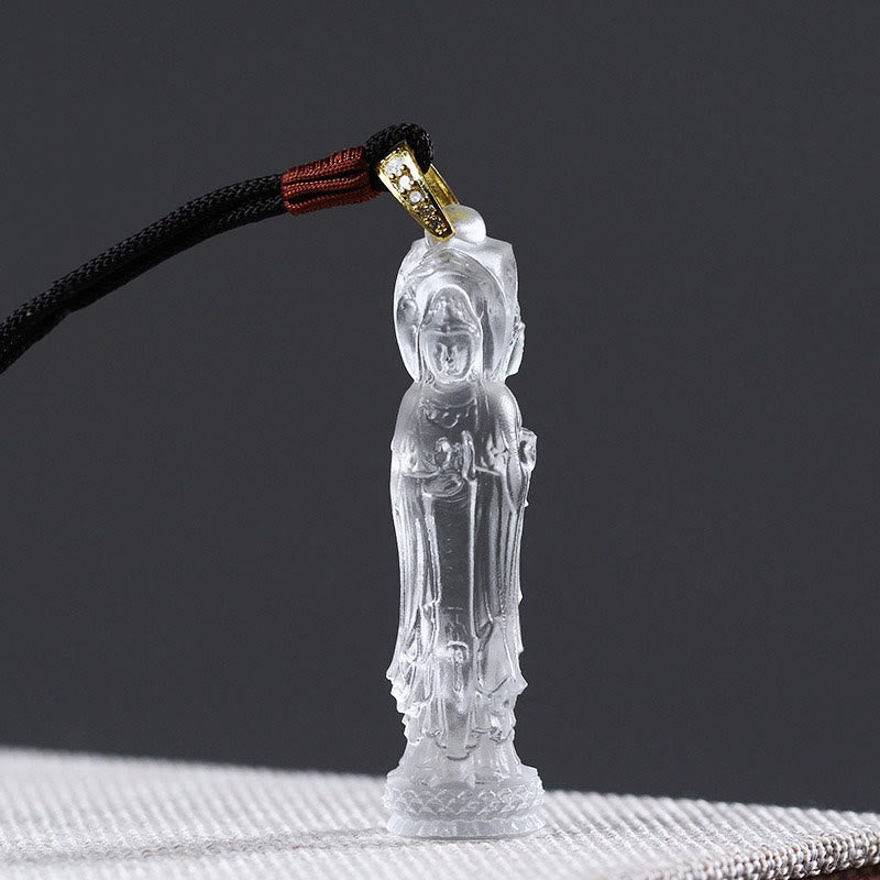 KarmaRipple's Avalokitesvara Buddha Liuli Balance Pendant p2