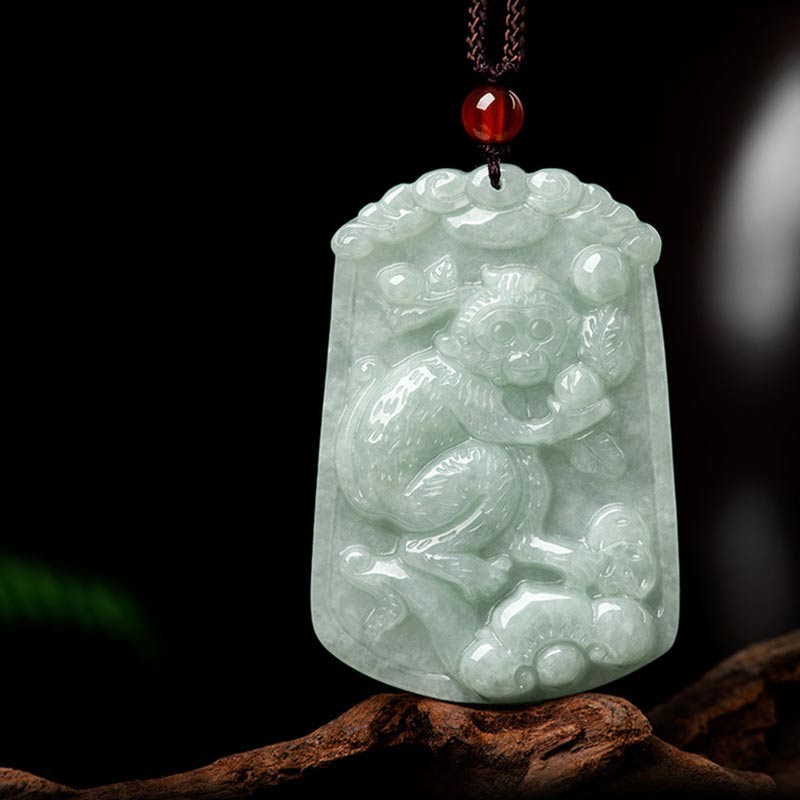 KarmaRipple's Authentic Jade 12 Chinese Zodiac Abundance Amulet Necklace Pendant p9