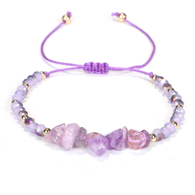 KarmaRipple's Amethyst Purify Knit Bracelet p1