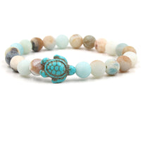 KarmaRipple's Authentic Stone Sea Turtle Turquoise Blessing Bracelet