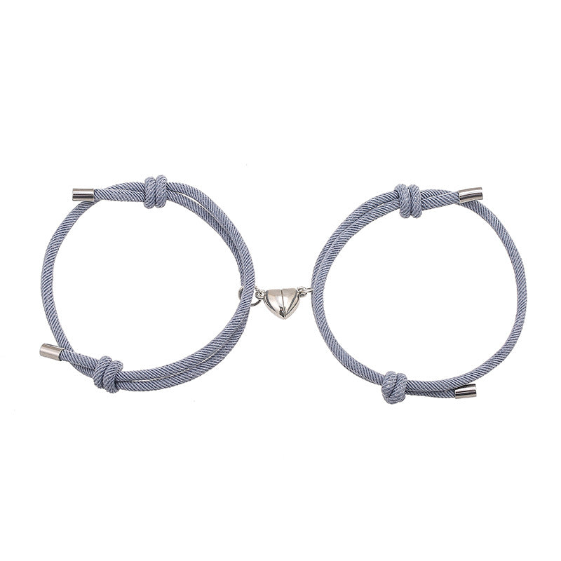 KarmaRipple's 2Pcs Love Magnetic Pair String Strength Bracelet p7