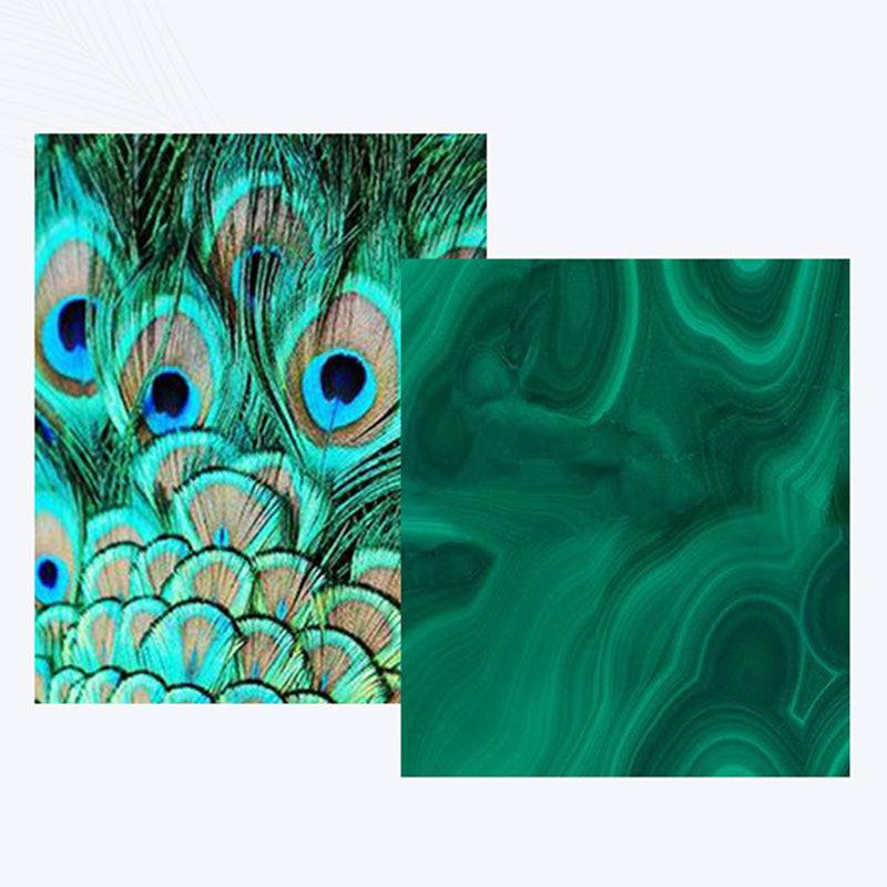 KarmaRipple's 925 Sterling Silver Round Malachite Anti-Anxiety Drop Earrings p10