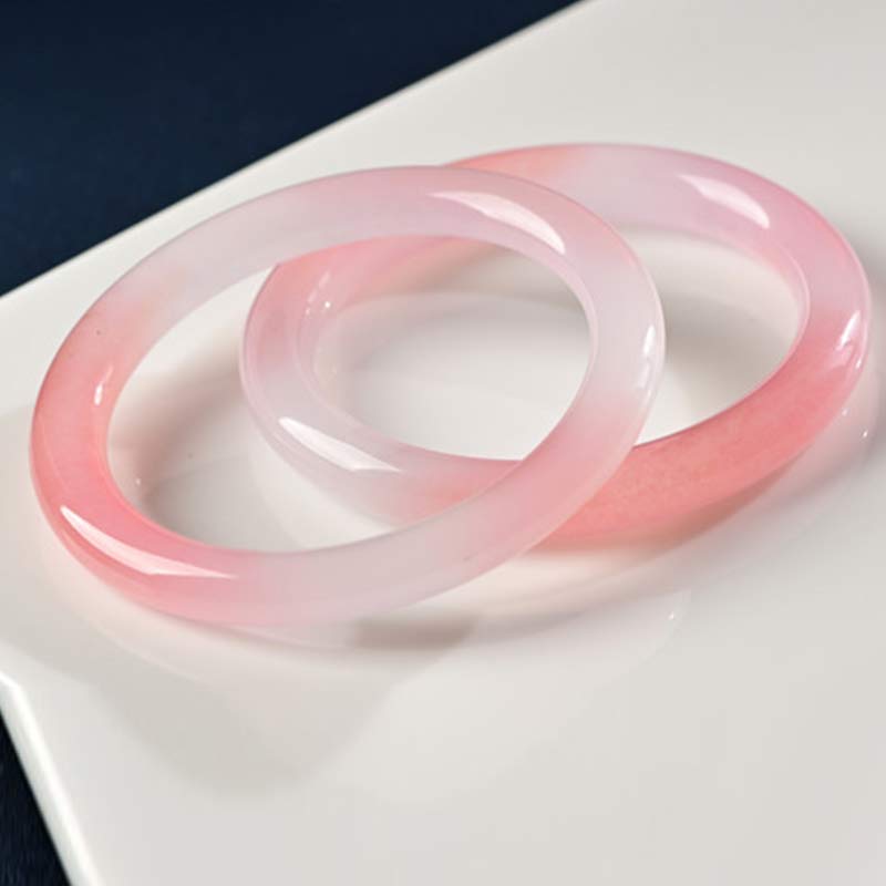 KarmaRipple's Pink Gemstone Love Warmth Bracelet Bangle p9