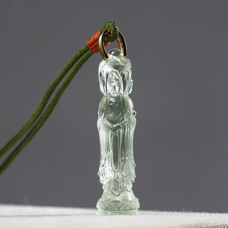 KarmaRipple's Avalokitesvara Buddha Liuli Balance Pendant p13