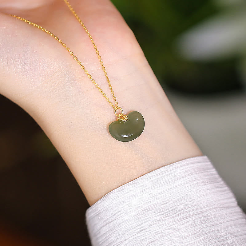 KarmaRipple's 925 Sterling Silver Authentic Hetian Jade Cyan Jade Fortune Laughing Buddha Butterfly Pendant Necklace p16