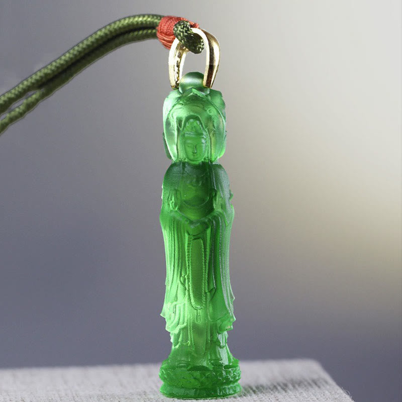 KarmaRipple's Avalokitesvara Buddha Liuli Balance Pendant p14