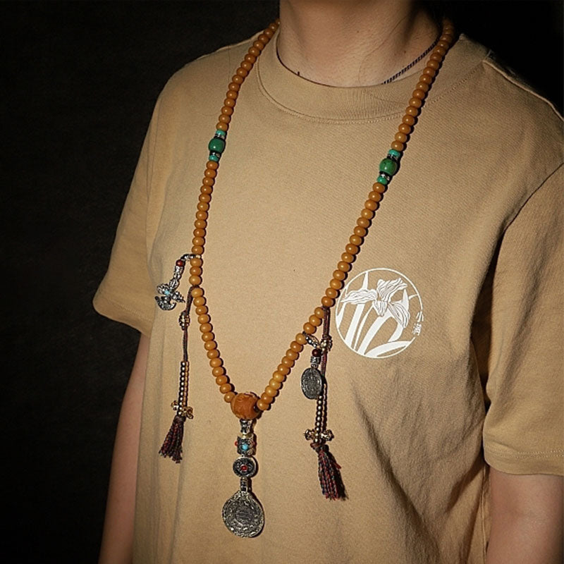 KarmaRipple's Tibet 108 Mala Beadwork Bodhi Seed Bagua Vajra Wealth Bracelet p4