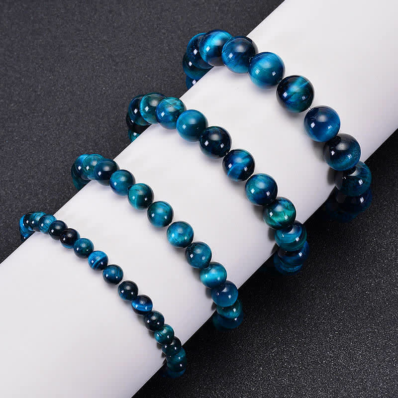 KarmaRipple's Blue Tiger Eye Protection Bracelet p10