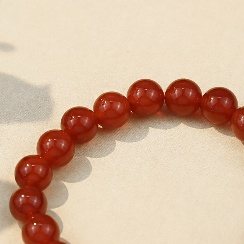 KarmaRipple's Authentic Red Agate Buddha Success Bracelet p4