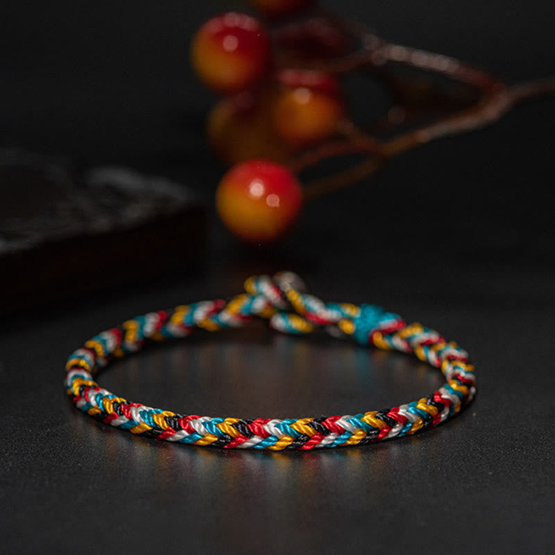 KarmaRipple's Tibet Handmade Five Color Thread Protection Braid String Bracelet p9