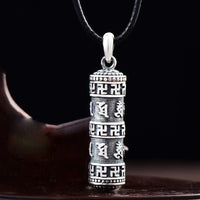 KarmaRipple's Tibetan Om Mani Padme Hum Buddha Swastika Fortune Pendant Necklace