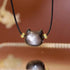 Silver Sheen Obsidian / Necklace / 14*15*9mm
