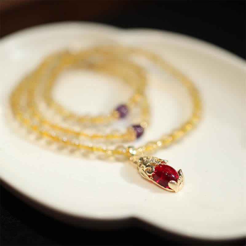 KarmaRipple's Citrine Amethyst PiXiu Prosperity Happiness Protection Bracelet p8