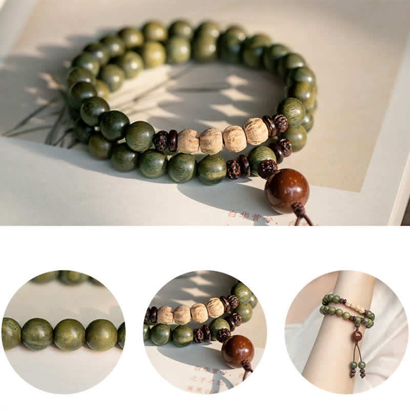 KarmaRipple's Green Sandalwood Positive Peace Bracelet p8